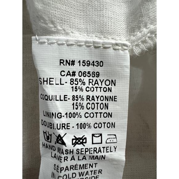 ELAN INTERNATIONAL WOMENS XLARGE TIERED PRINTED MAXI SKIRT CREAM BEIGE NEW - Picture 11 of 13